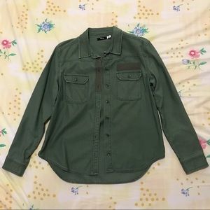 BDG Army Green Button Up Jacket